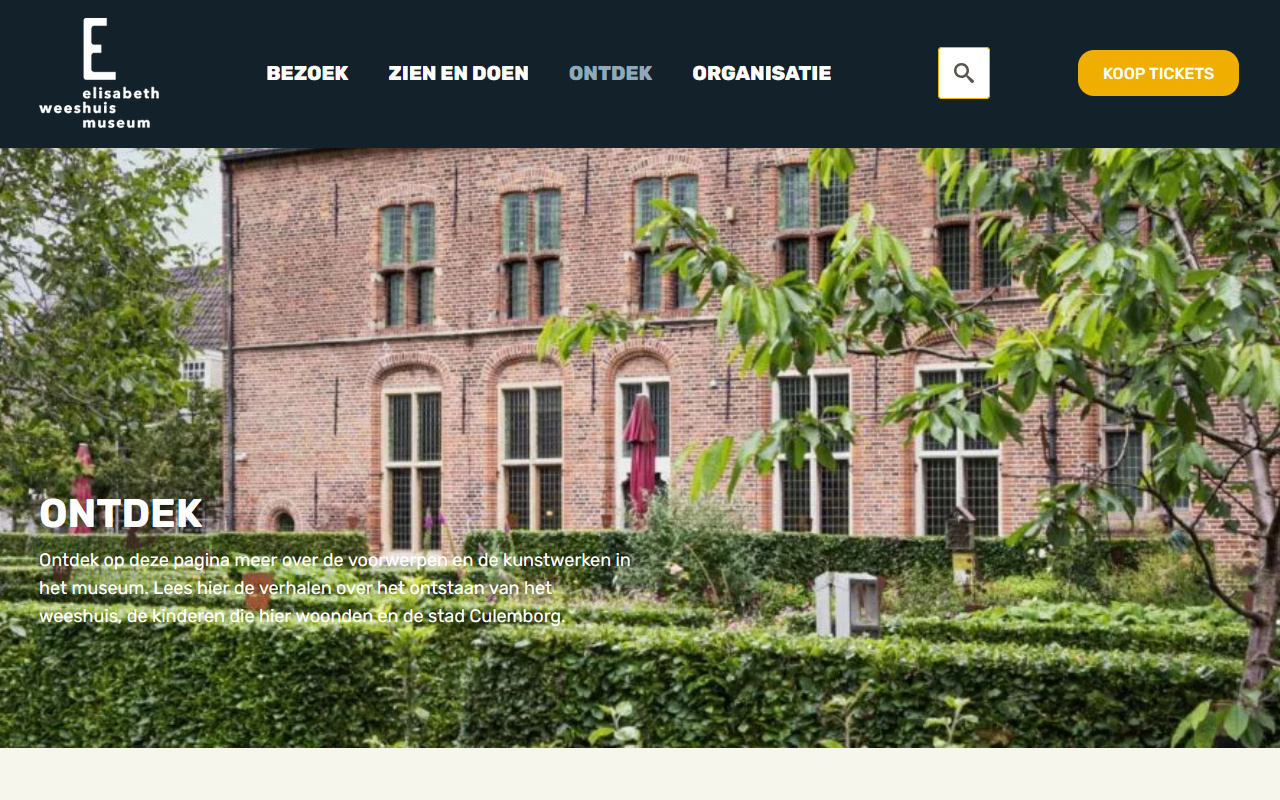 Screenshot van Het Elisabeth Weeshuis Museum