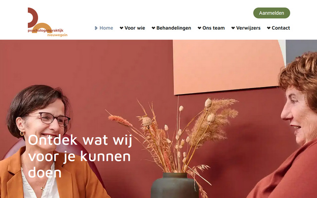 Screenshot van Psychologenpraktijk Nieuwegein